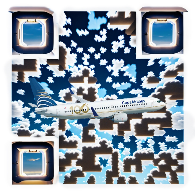 QR Code Copa Airlines Plane