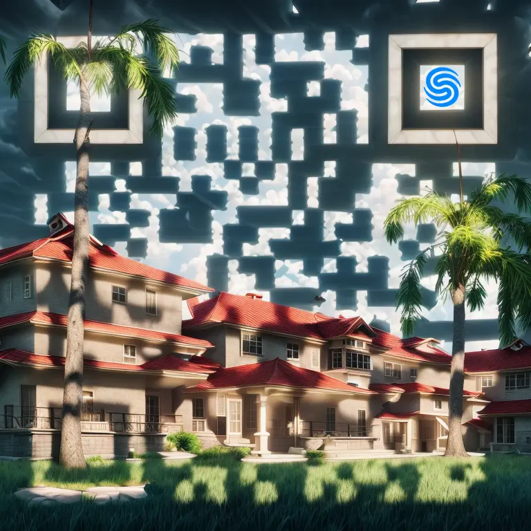 A QR Code of the Ciudad del Saber main office building in Clayton