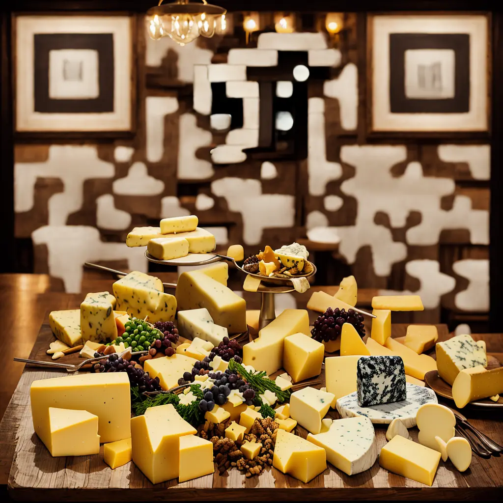 A QR Code of a delicious varied cheese board