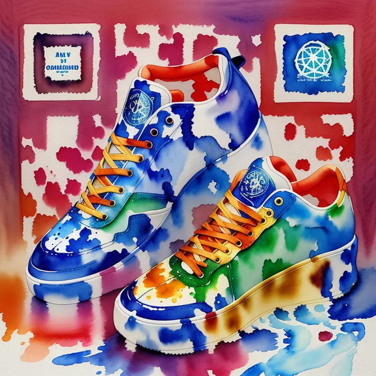 QR Code Watercolor Hype Shoes